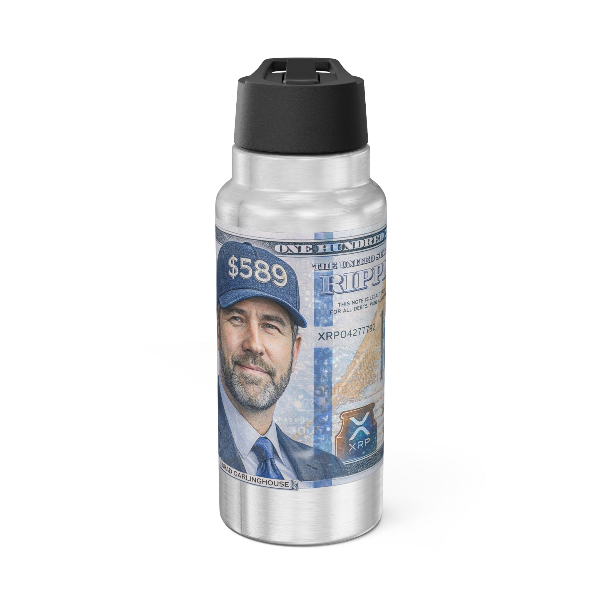 32oz Brad Garlinghouse $100 XRP Tumbler